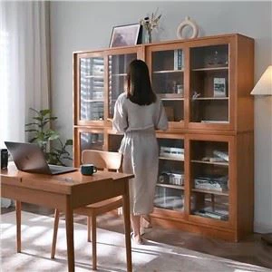 Polica za knjige od punog drva